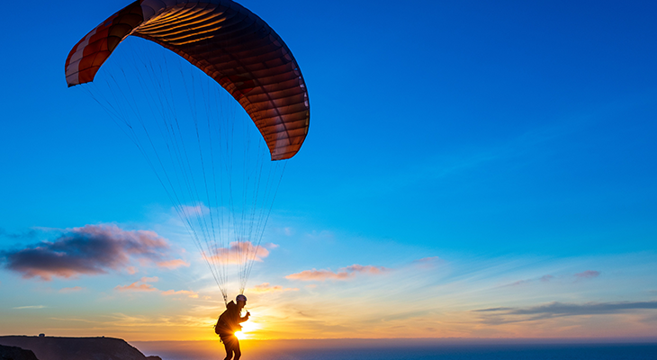 Paragliding Experience on the Half Moon Beach