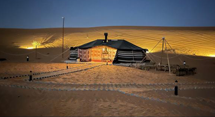 Camping and Overnight Trip Every Friday in the Red Sand in Riyadh