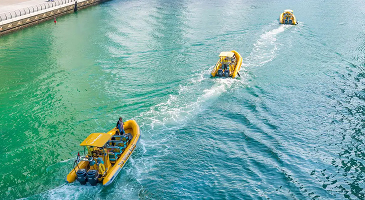 Dubai yellow boat tour 