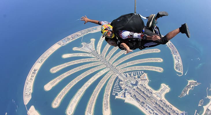Skydiving at Palm Jumeirah & Desert Drop Zones 