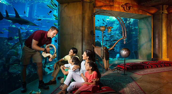 Superpass Ticket  in Atlantis with the largest water sliders + the lost Chambers Aquarium