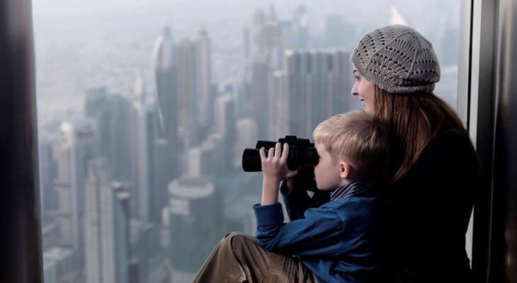 Explore Dubai from Levels 124 and 125 of Burj Khalifa