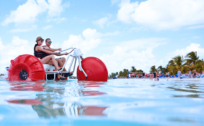  Experience Aqua Bike for 30 minutes at the Palm Jumeirah in UAE  