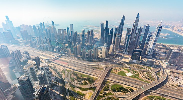 A wonderful helicopter tour in the sky of Dubai