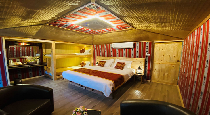 RAK: Chalet Rental at Bedouin Oasis Camp for 4 Persons