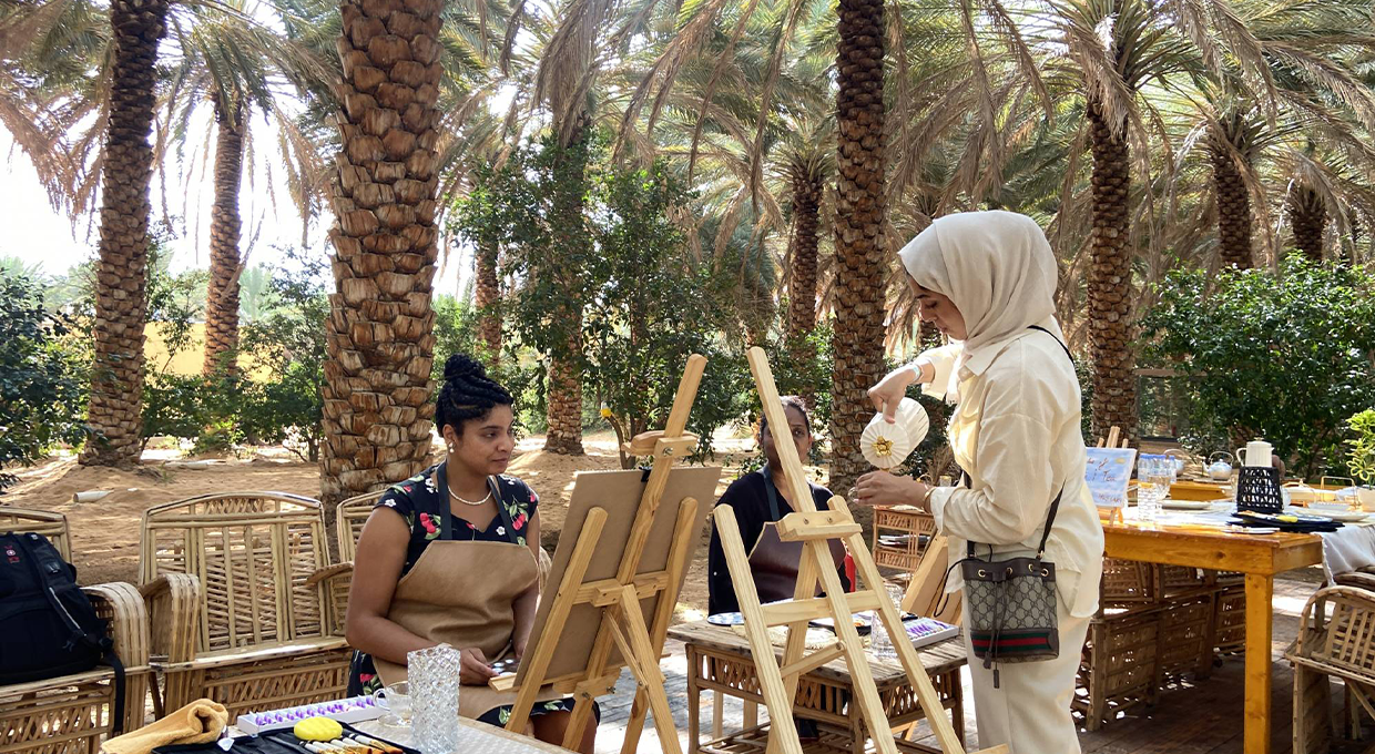 AlUla: Painting Experience at Majlis of Art and Tea