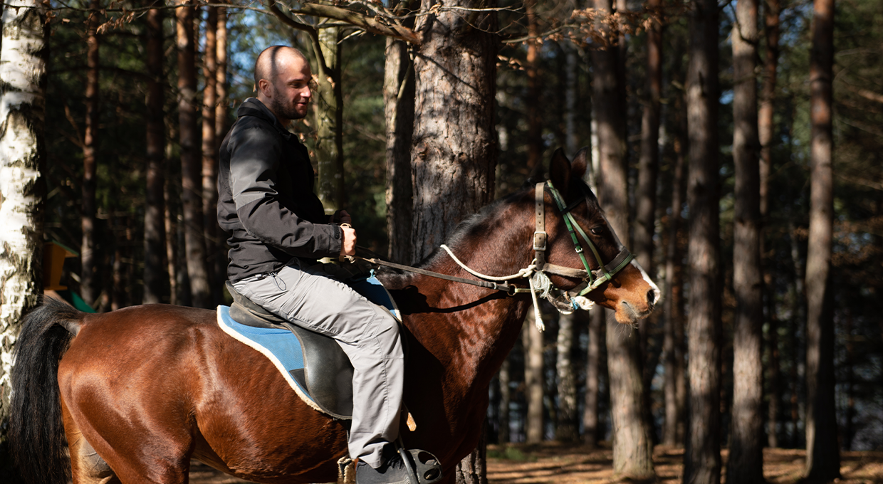 Horse riding in Karzakan Forest 