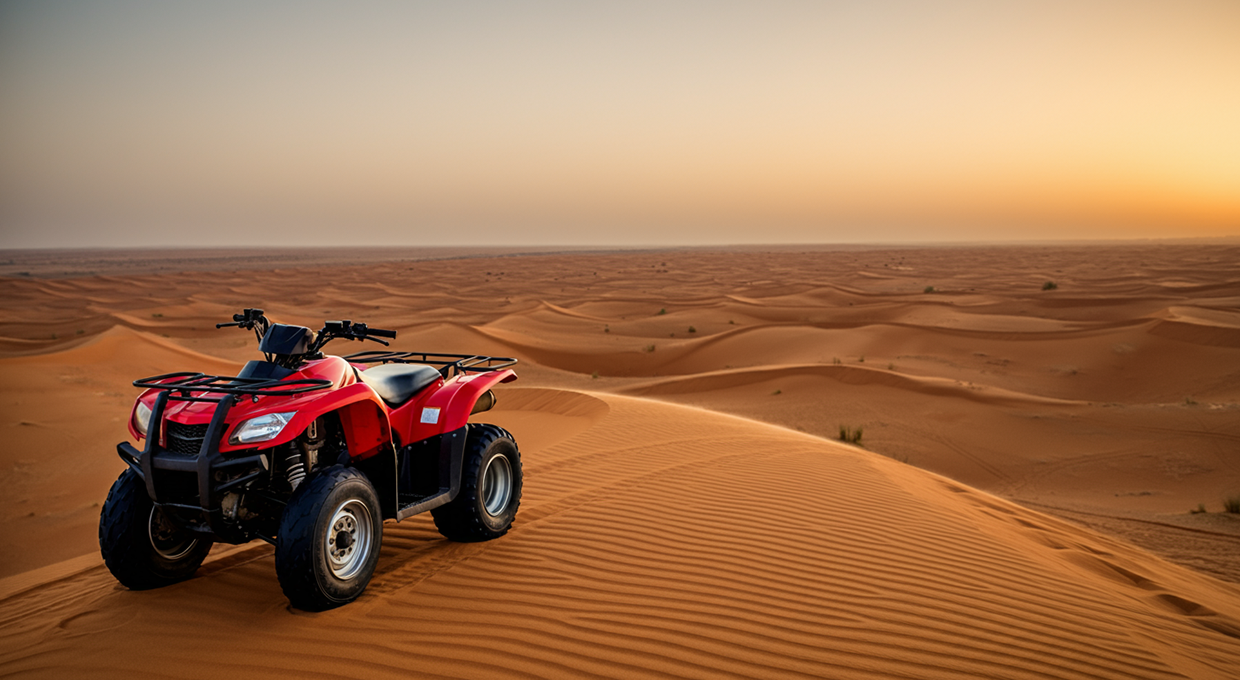 Quad Bike Tour + Camel Ride and Dinner in Al-Muzahimiyah