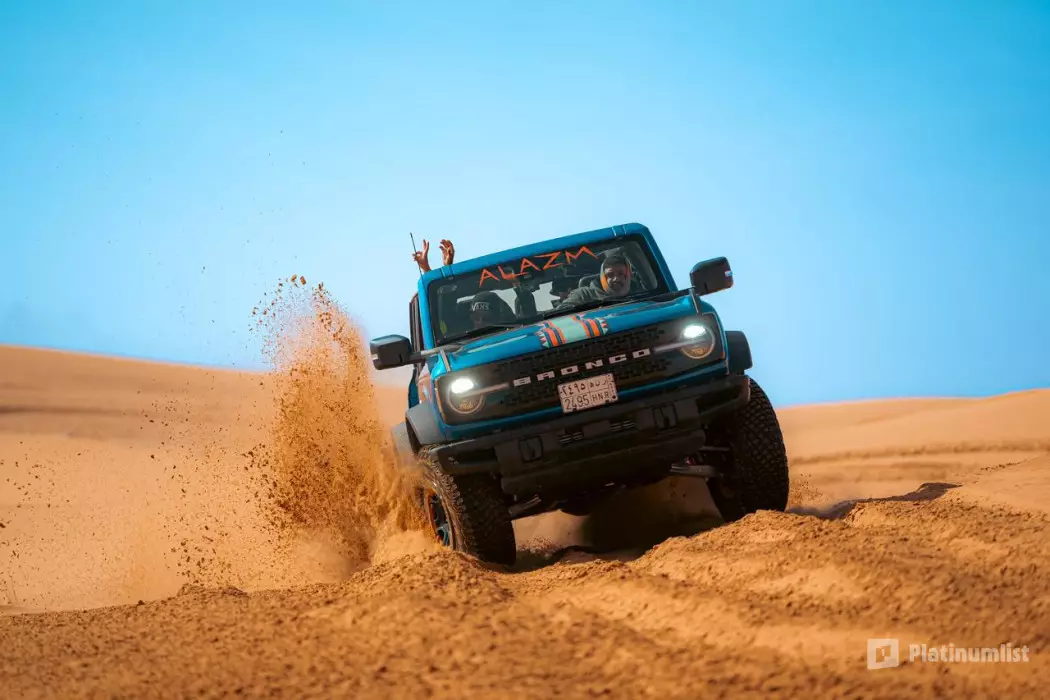 Bronco Tours at Khabib Al-Azm Camp in Dunes of Al Reem