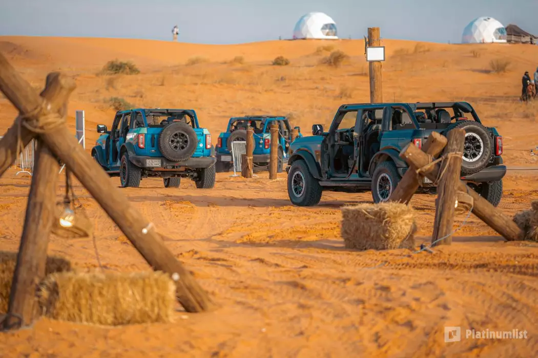 Bronco Tours at Khabib Al-Azm Camp in Dunes of Al Reem
