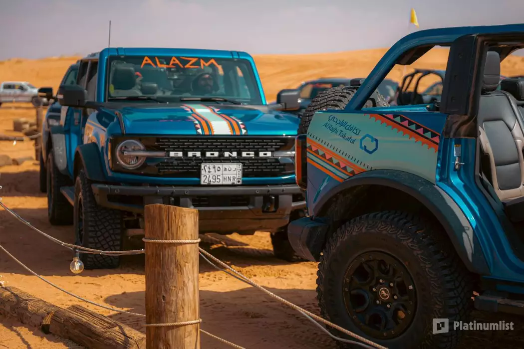 Bronco Tours at Khabib Al-Azm Camp in Dunes of Al Reem